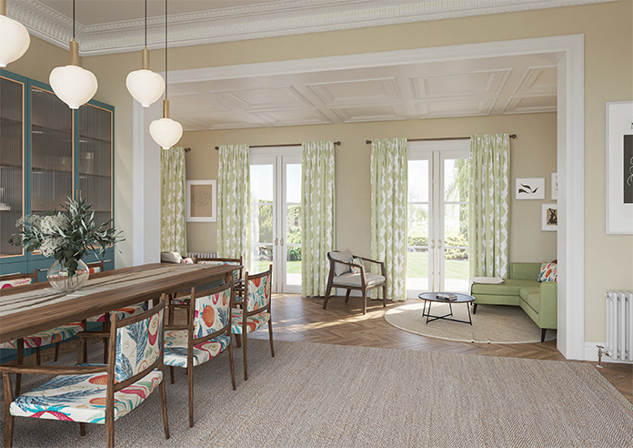 Construct, Grass Green - Made to Measure Curtains - Image 8